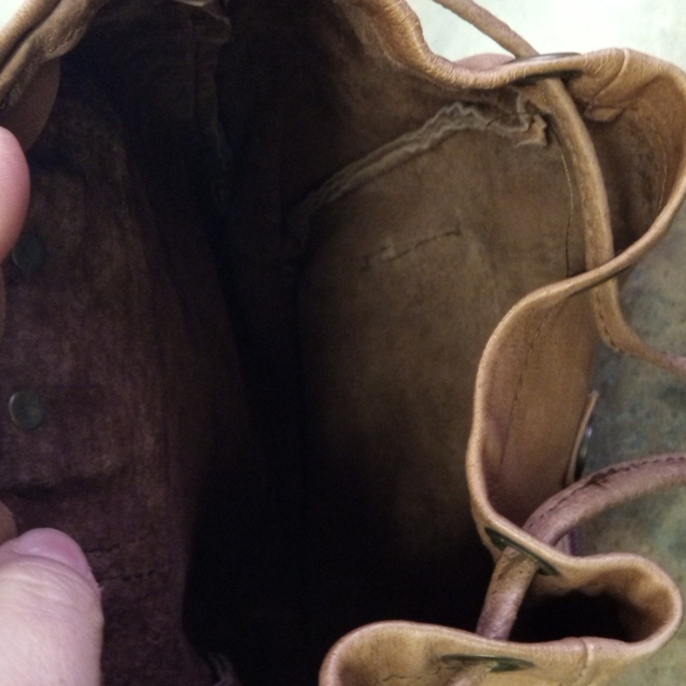 Tan Leather Backpack - image 5